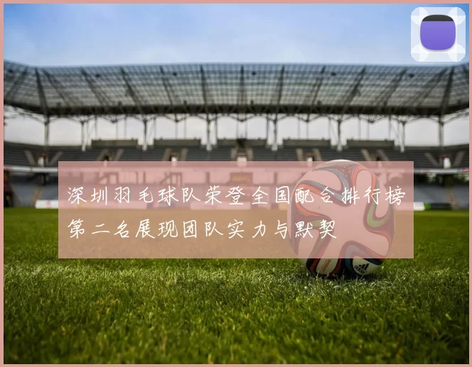 深圳羽毛球队荣登全国配合排行榜第二名展现团队实力与默契